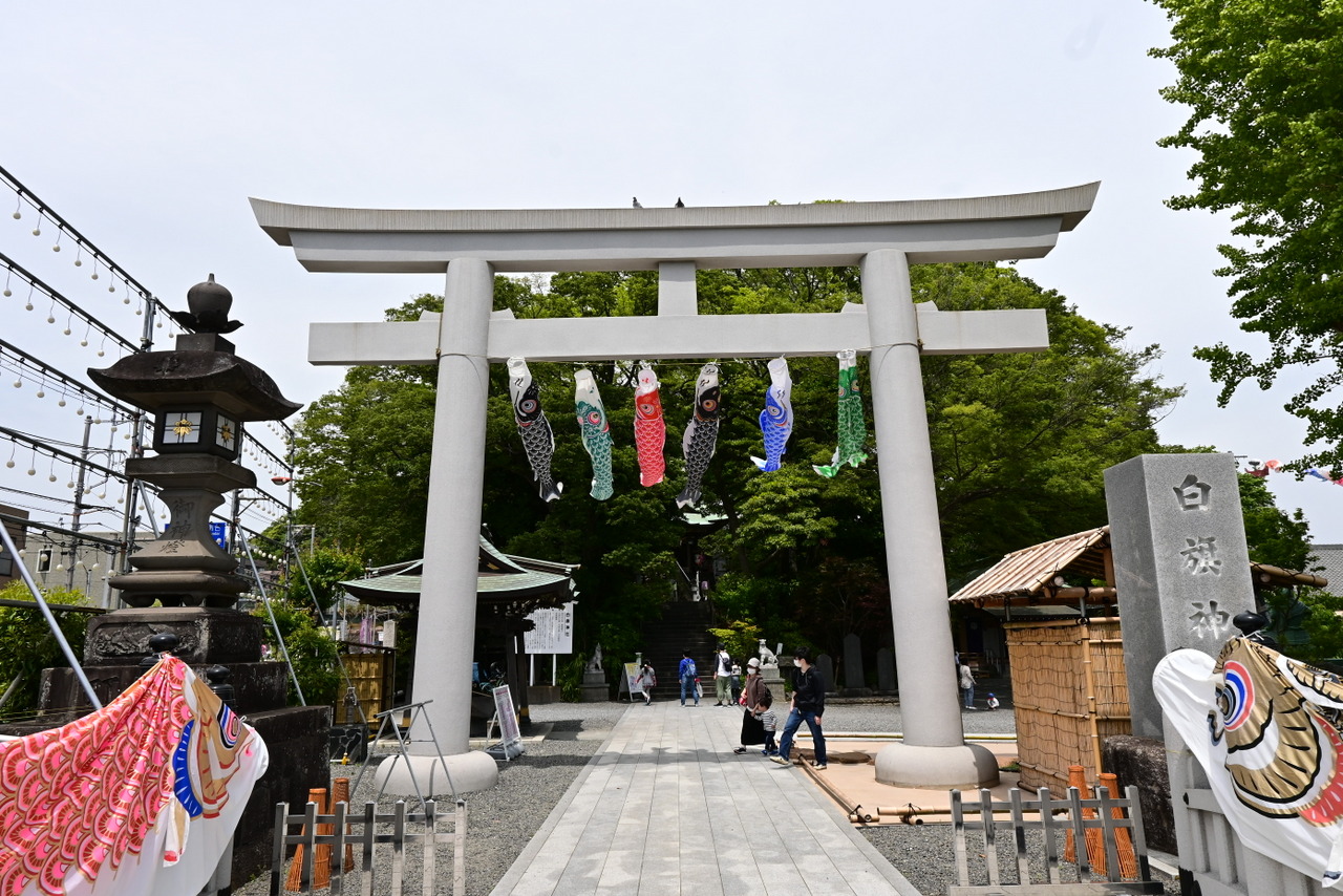 白旗神社：正面入り口