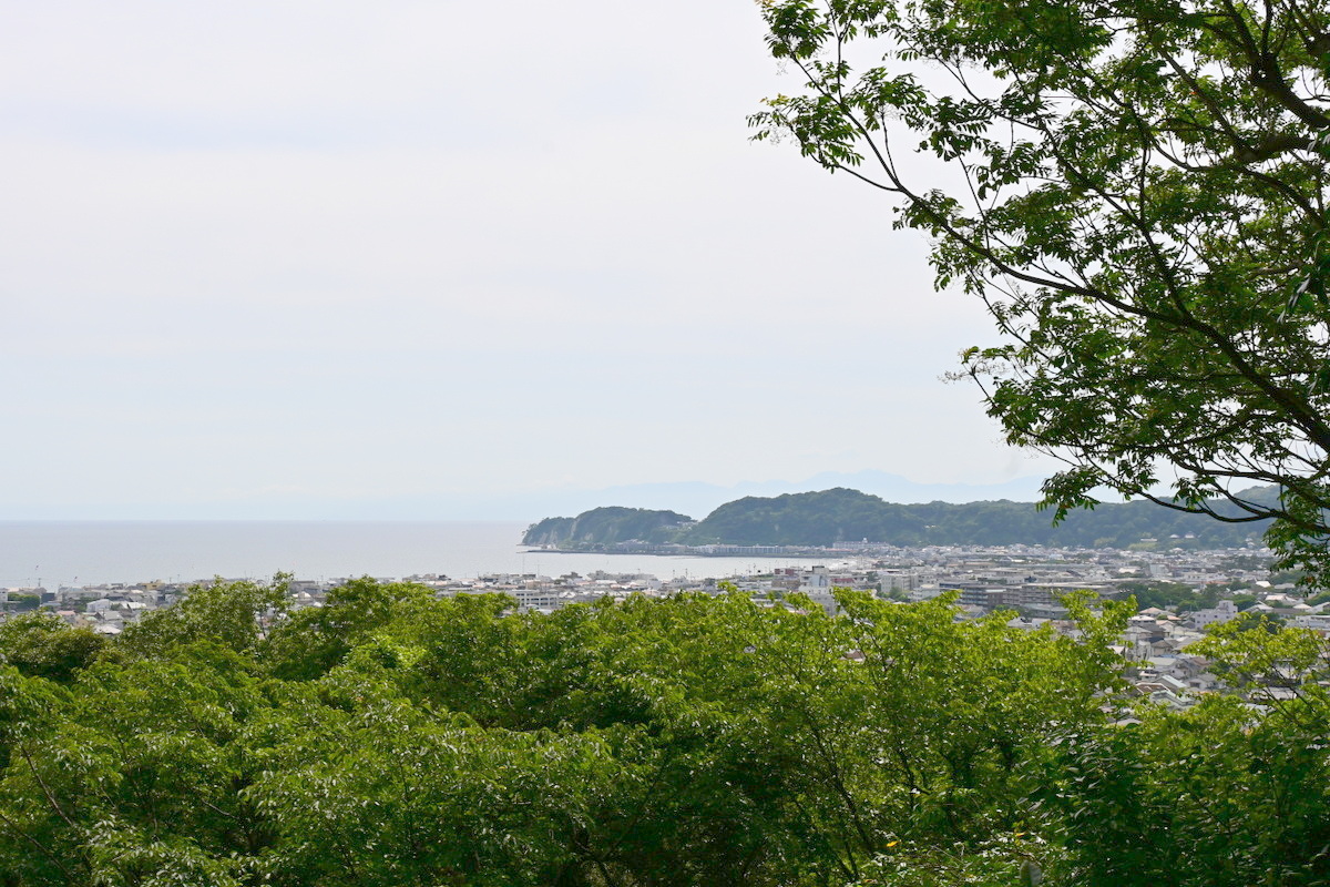 妙法寺：大塔宮墓所からの眺め