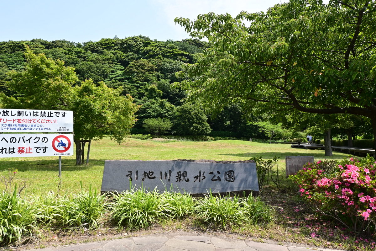 引地川親水公園：左岸南側入り口