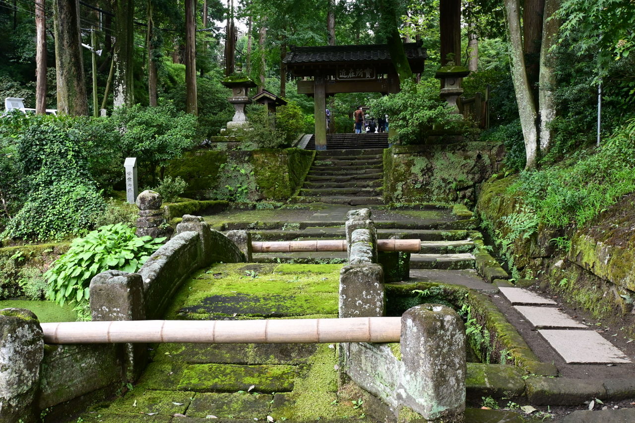 浄智寺：苔むした石橋