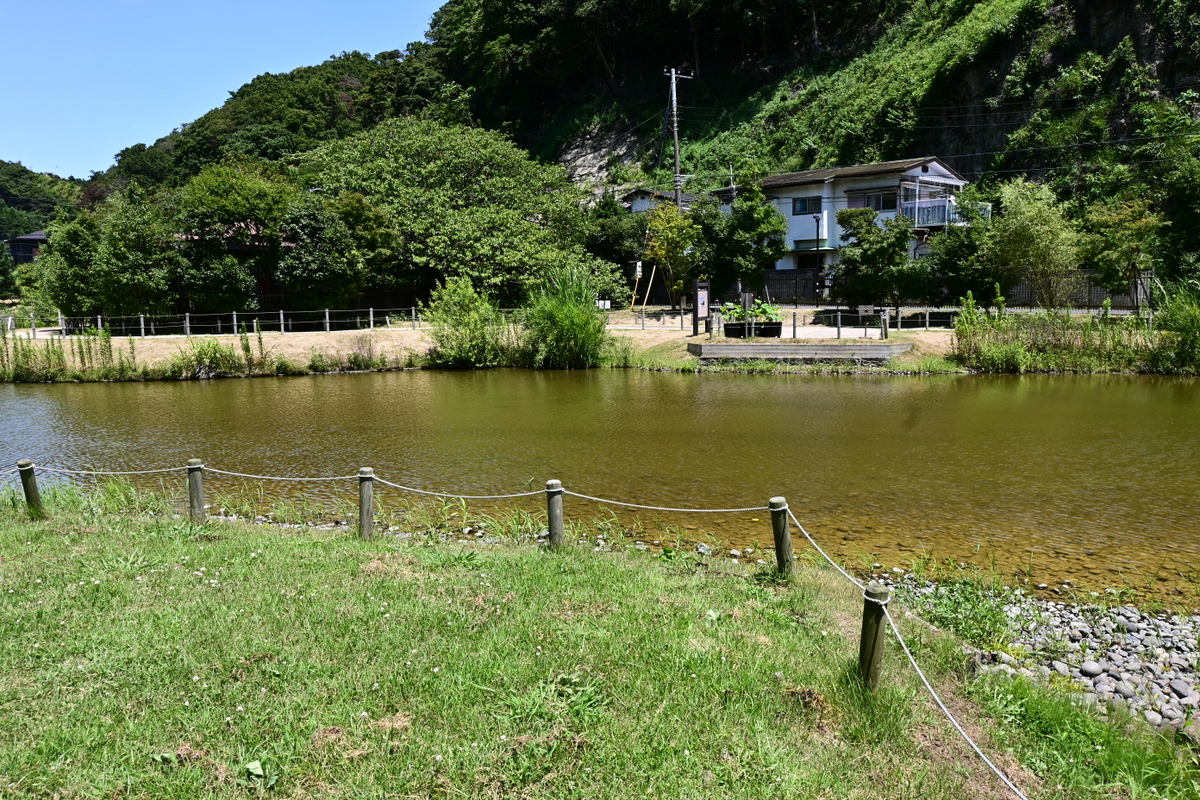 永福寺跡：かつて橋があったところ