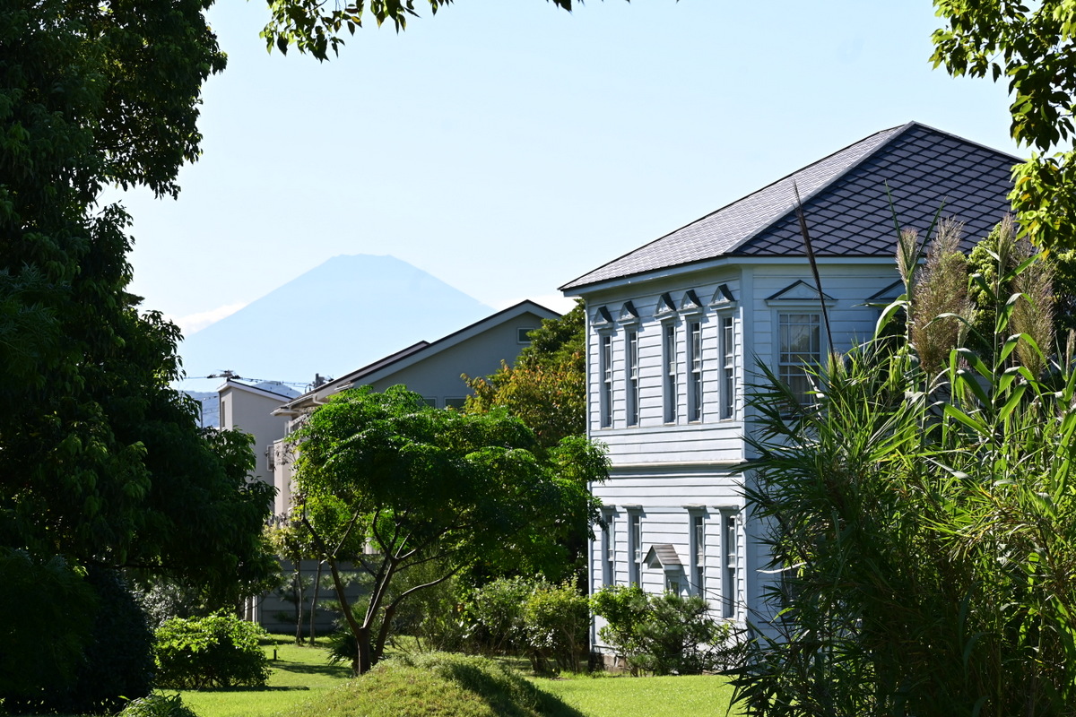 太陽の郷庭園：富士見台からの眺め
