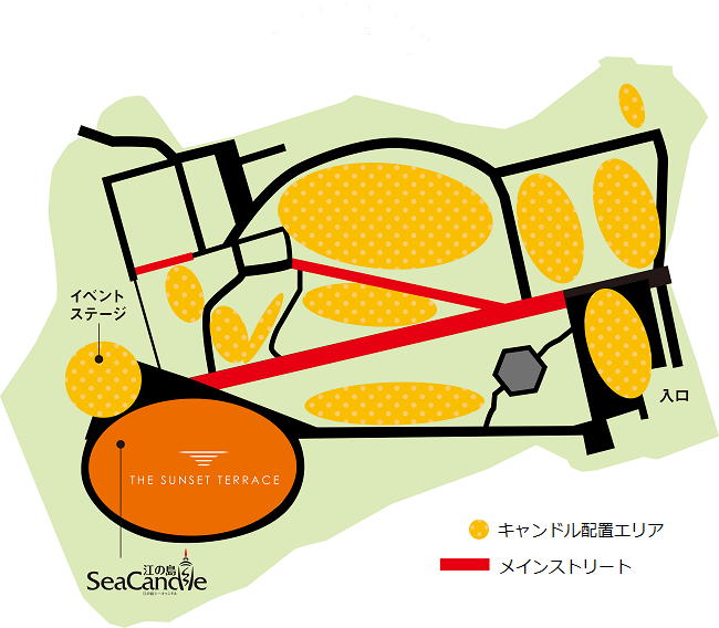 湘南キャンドル2021:案内マップ