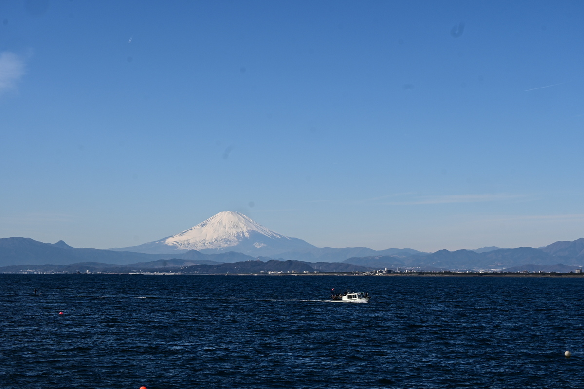 弁天橋から見る富士山