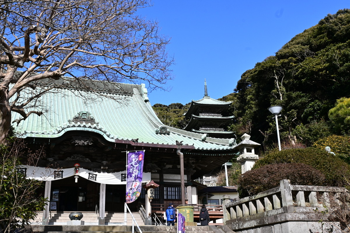 龍口寺本堂と五重塔