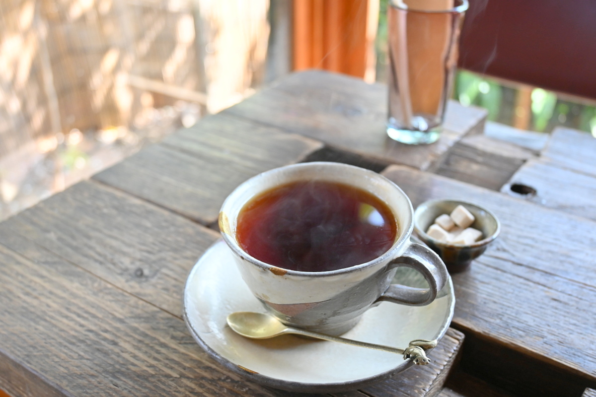 手ぬぐいカフェ：一花屋：ランチセットの紅茶